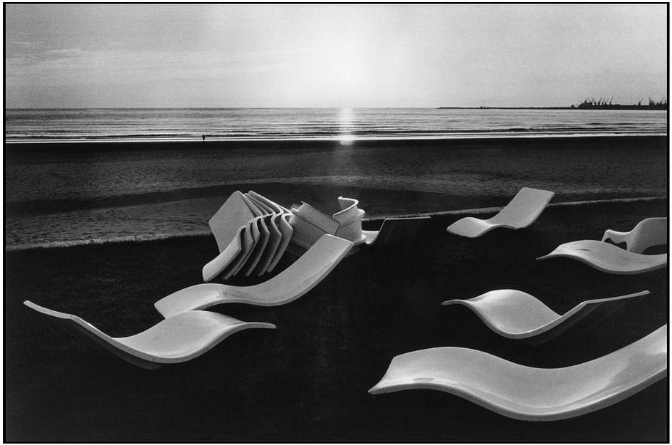 Martine FRANCK, Beach laid out by the Club Mediteranee, Agadir, Morocco
1976