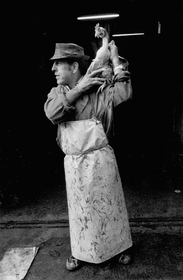 Markéta LUSKACOVA, Man with a Chicken, Leyden Road, from the series 'Photographs from Spitafields'
1976, Silver Bromide Print