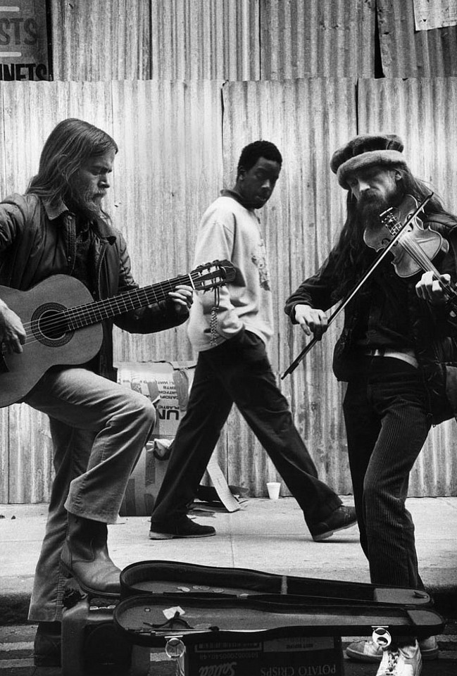 Markéta LUSKACOVA, Cheshire Street. From the series 'London Street Musicians'
1990, Silver Bromide Print