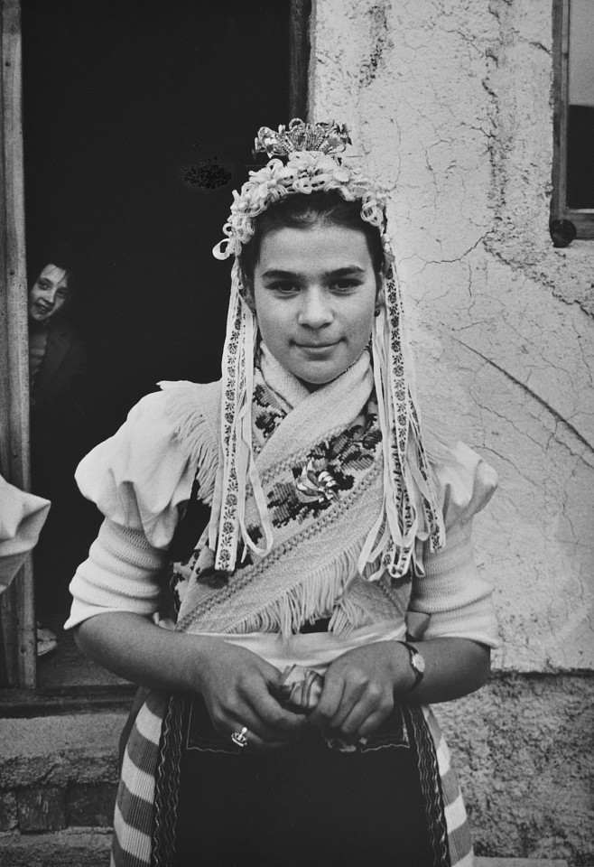 Markéta LUSKACOVA, Girl in traditional SÌŒumiac costume. From the series 'SÌŒumiac, the mountain village, Slovakia, 1967-74'
1974, Silver Bromide Print