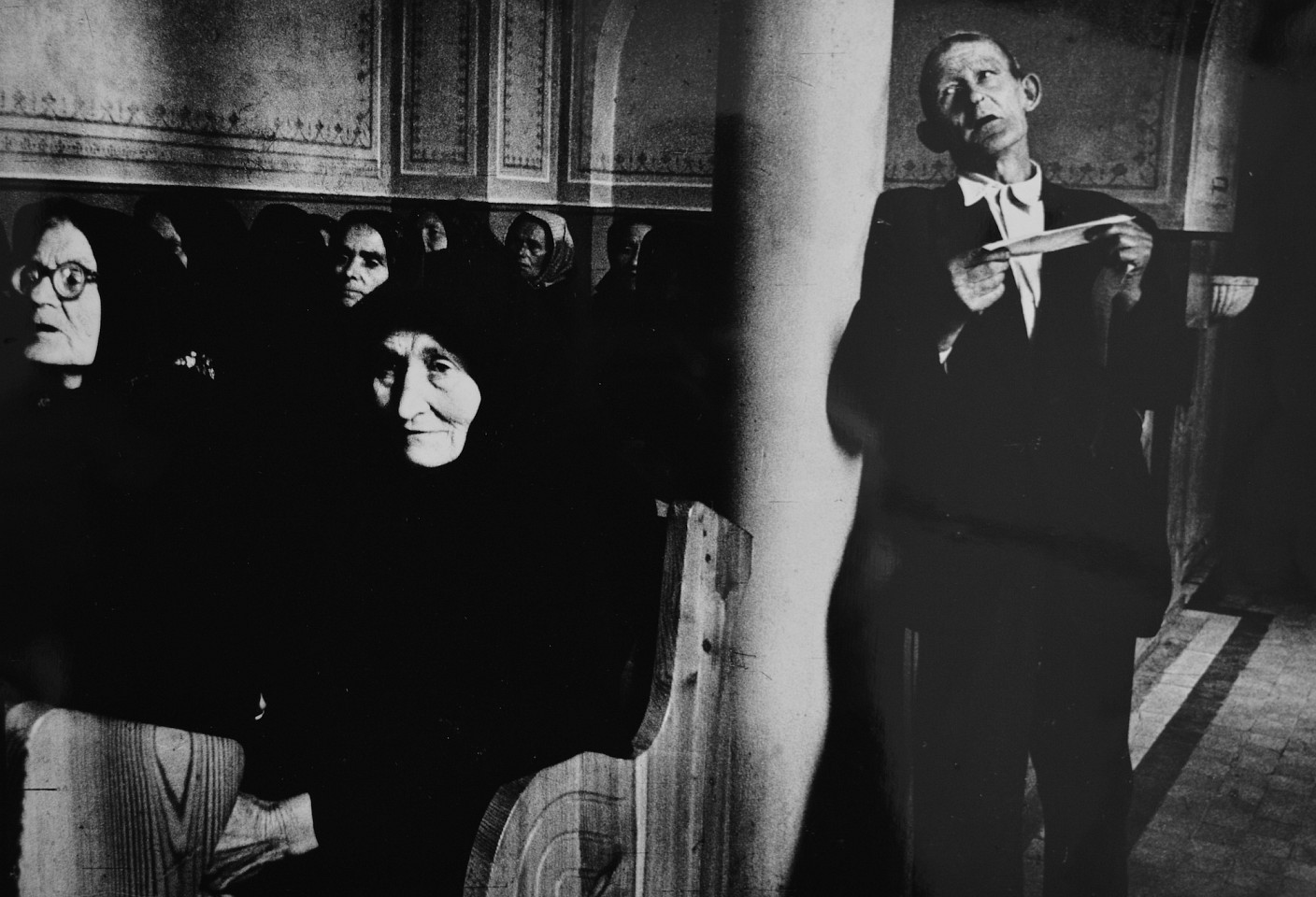 Markéta LUSKACOVA, Mr Ferenz singing, Obisovce
1967, Silver Bromide Print