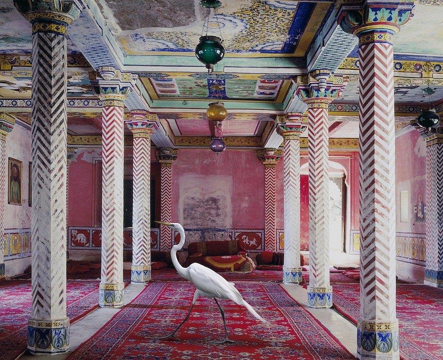 Karen KNORR, Flight to Freedom, Durbar Hall, Dungarpur, from 'India Song' series
2010, Pigment print on Hannemuhle Fine Art paper