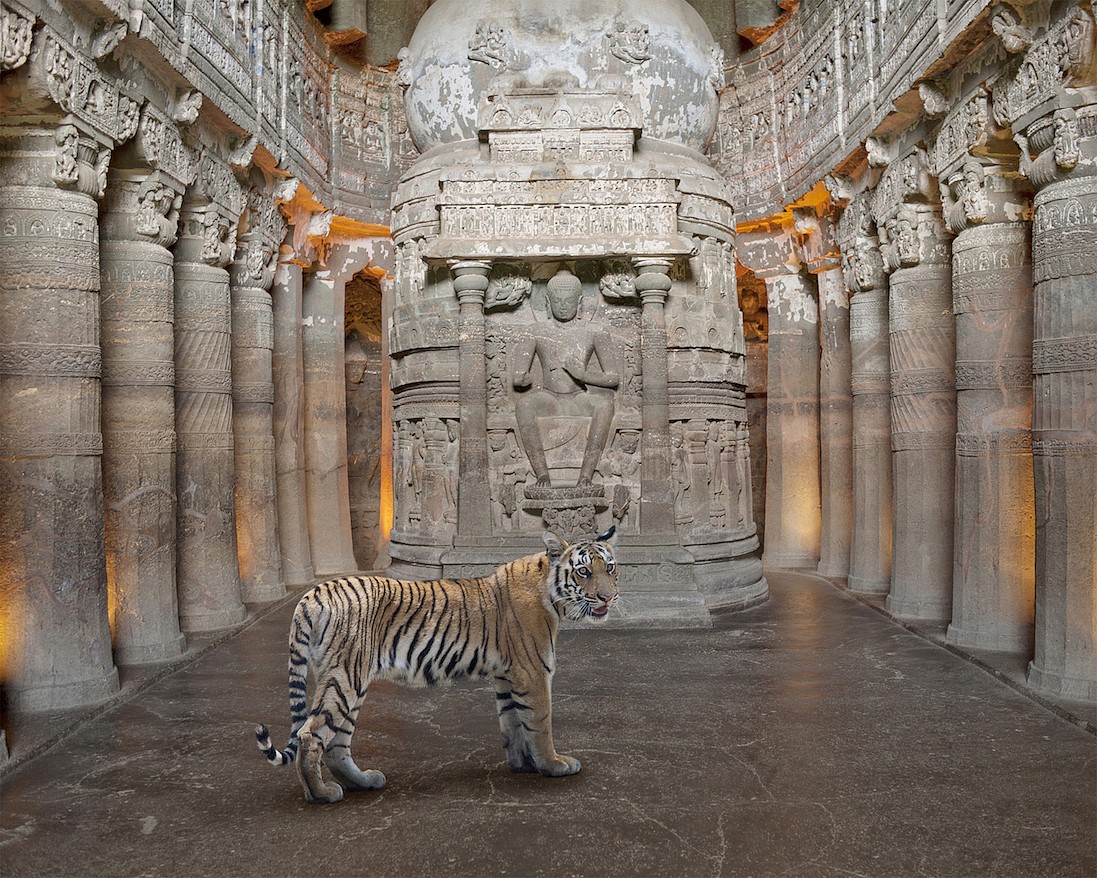 Karen KNORR, A Soul Reborn, Ajanta Caves, Ajanta, from 'India Song' series
2012, Pigment print on Hannemuhle Fine Art paper