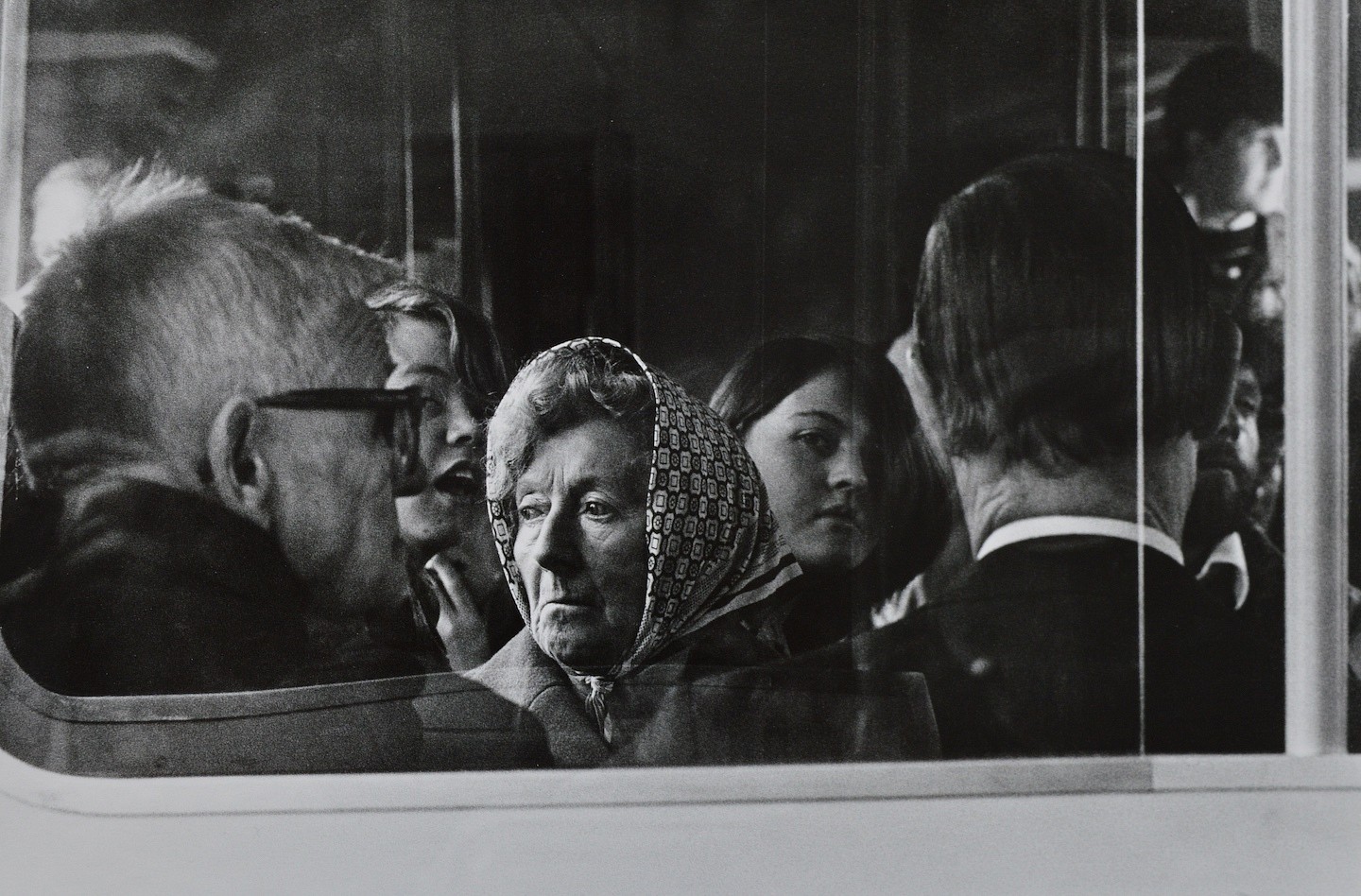 Tom WOOD, Between Liverpool and Southport, from 'Bus Series'
1981, Silver gelatin print