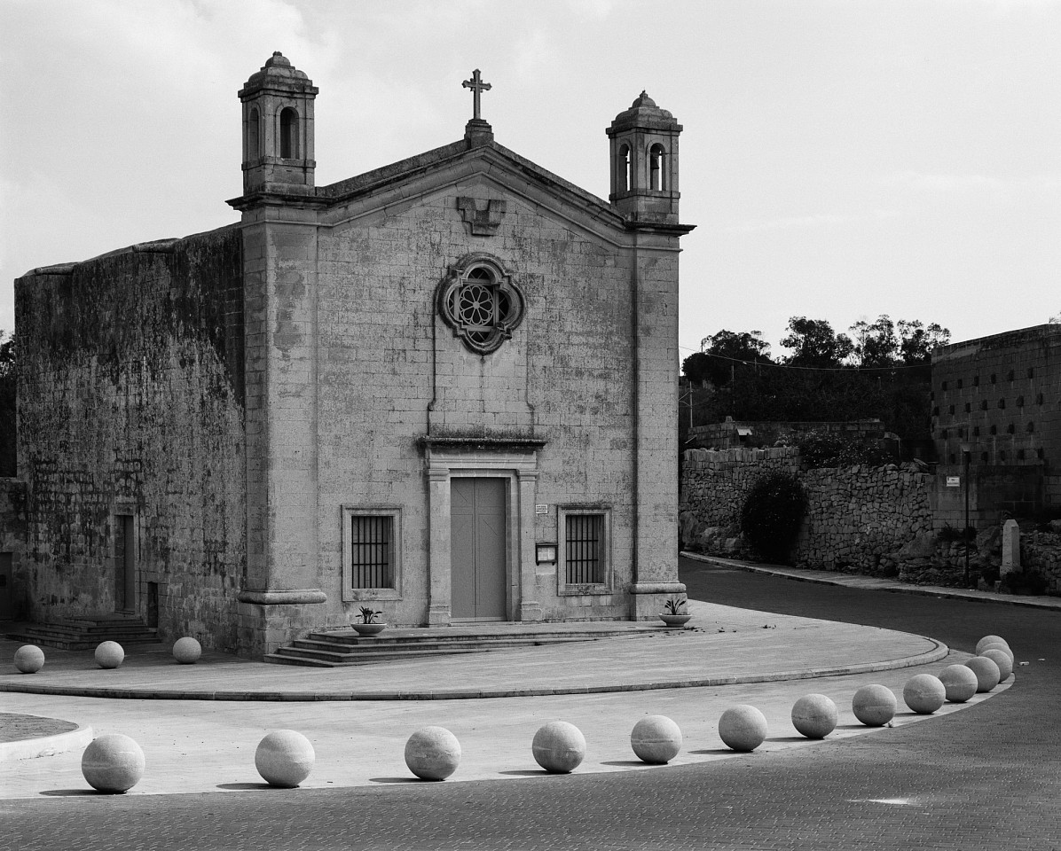 Stuart FRANKLIN, Church of St Matthew, Qrendi, Malta.
2021, Silver Gelatin print Selenium toned, printed by the artist