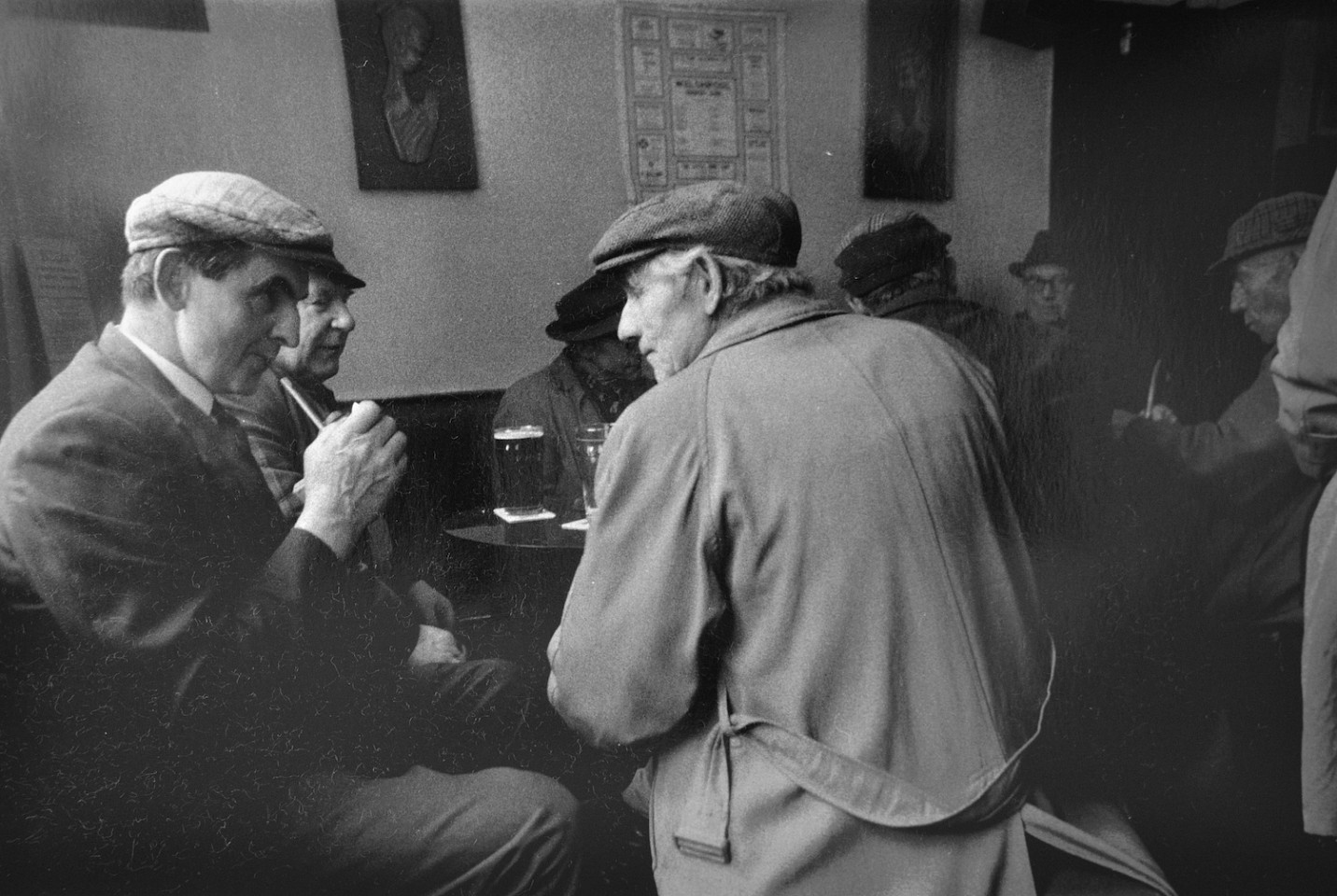 Fran MAY, Men in pub
1975, Gelitan silver print
