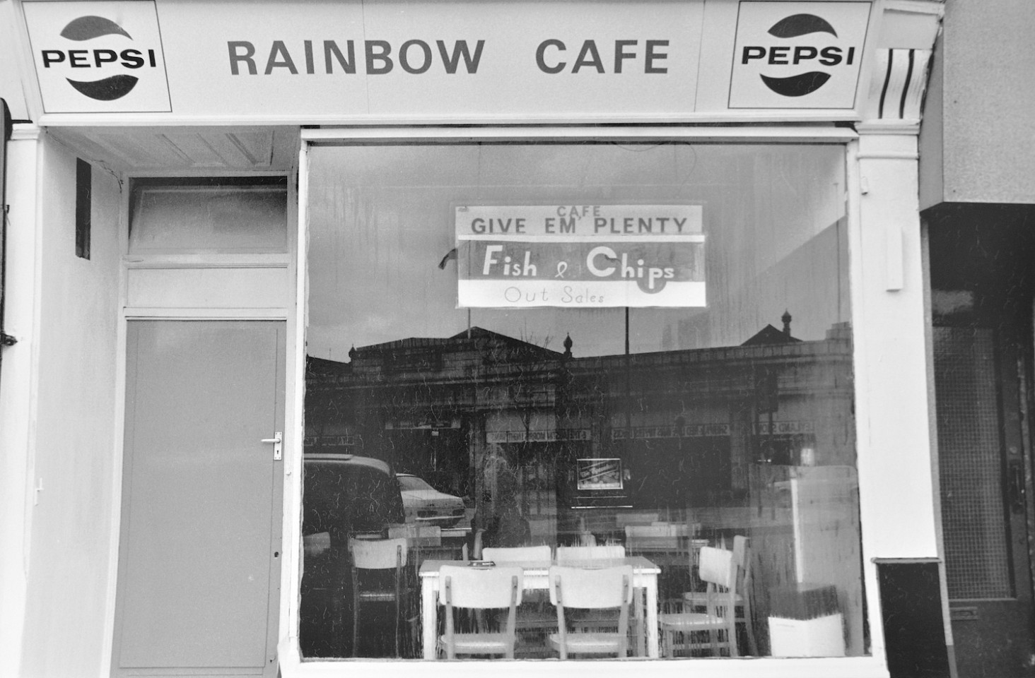 Fran MAY, Untitled from the series Leeds Shops
1974, Gelitan silver print