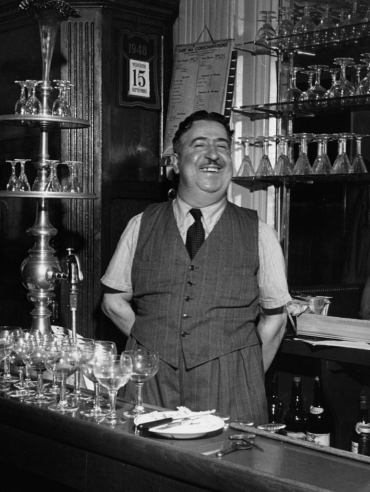 Todd Webb, M. Varlet, owner, Le Petit Saint-Benoit, Paris
1948, Vintage gelatin silver print